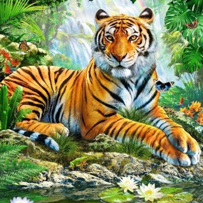 BERKUALITAS 5D DIY Diamond Painting Full Drill 30x40cm Lukisan Kristik Diamond Kode 799