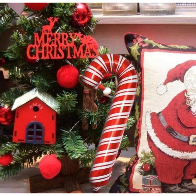 

Sale! Balon candy cane dekorasi natal