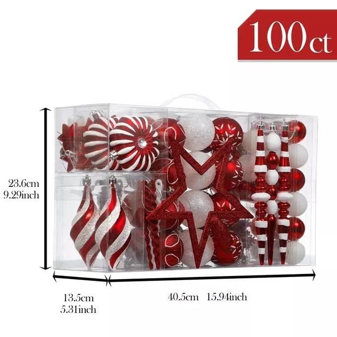 

Sale! Aksesoris dekorasi hiasan gantungan pohon natal christmas bola paket