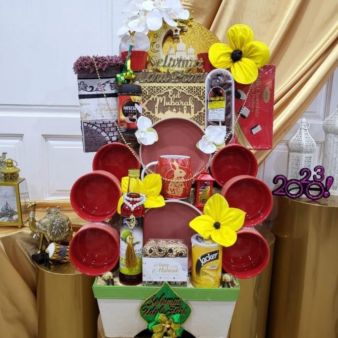 

Sale! Paket Dekorasi Lebaran Idul Fitri Hampers Parcel Hadiah Kue Kering 038