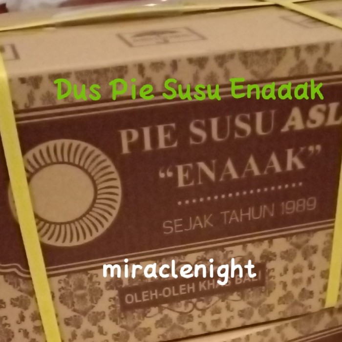 Dus Packing Pie Susu Asli Enaaak