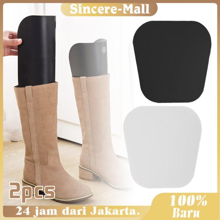 1 Pasang Shaper Stand Sisipan Bentuk Boots Alat Menjaga Sepatu Boot