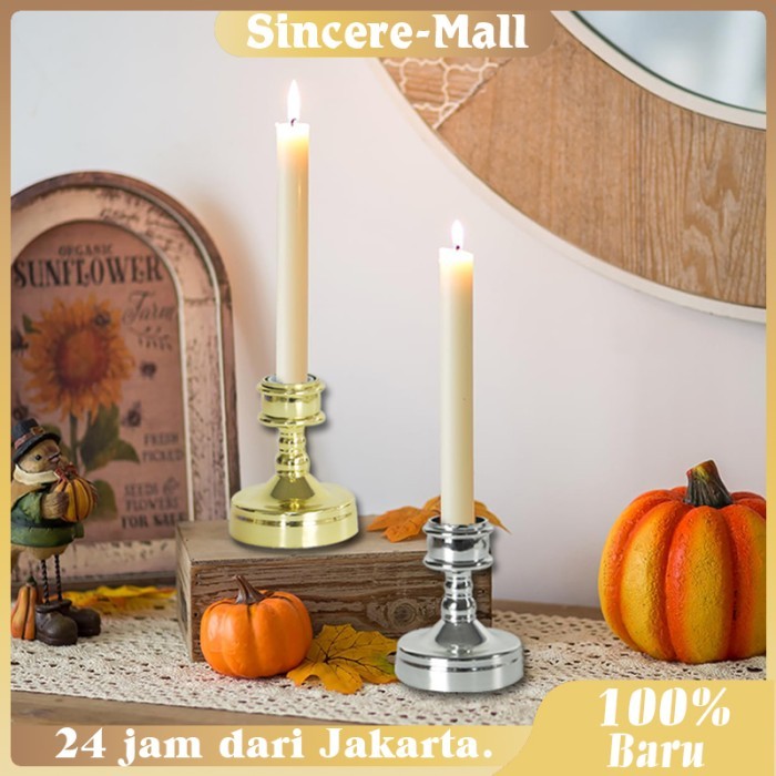 Tempat Lilin Kuningan Antik Candle Holder Tempat Lilin Aromaterapi