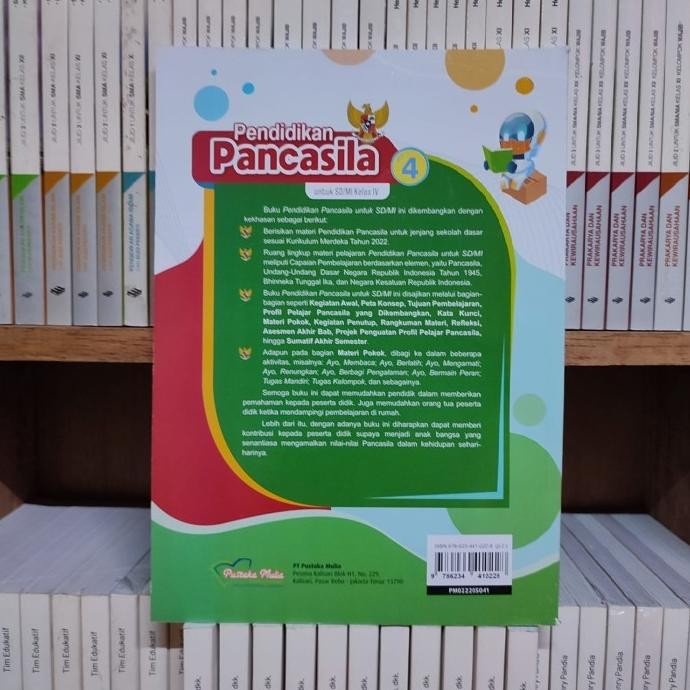 

Buku Pendidikan Pancasila Kelas 4 SD Kurikulum Merdeka Pustaka Mulia