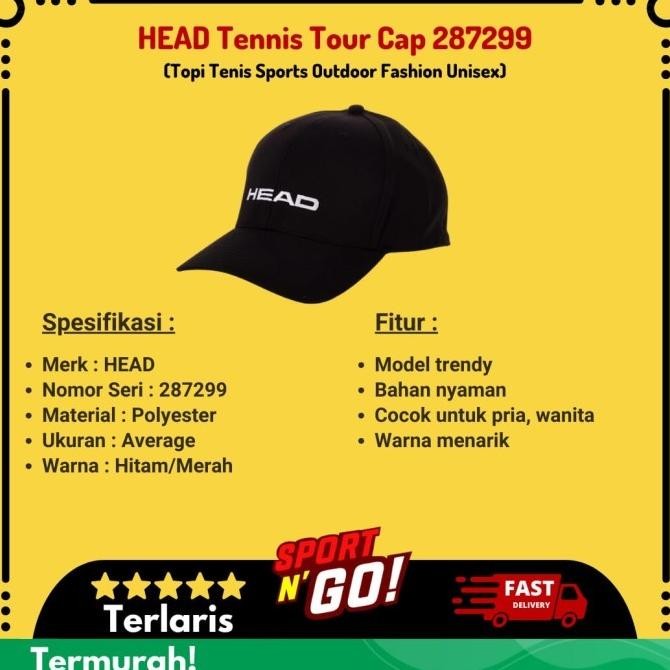 N Head Tennis Tour Cap 287299 - Topi Tenis Sports Outdoor Fashion Unisex