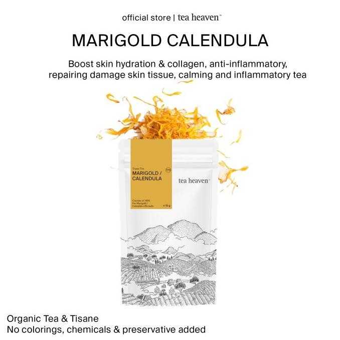 

CALENDULA TEA FLOWER TEH BUNGA MARIGOLD ORGANIC PREMIUM TISANE SIAP KIRIM