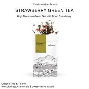 

STRAWBERRY GREEN TEA TEH HIJAU STROBERI PREMIUM CAFE ARTISAN TEA BERRY SIAP KIRIM