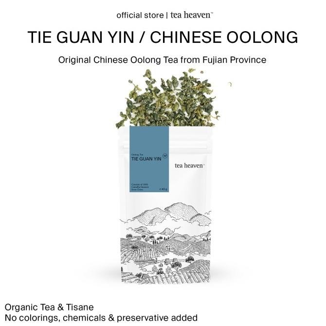 

TIE GUAN YIN OOLONG ANXI TIKUAN ORGANIC CHINESE TEA TEH CINA SIAP KIRIM