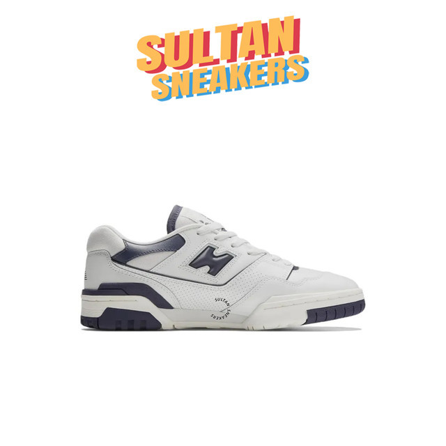 Sepatu Sneakers New Balance 550 White Navy - Sultan