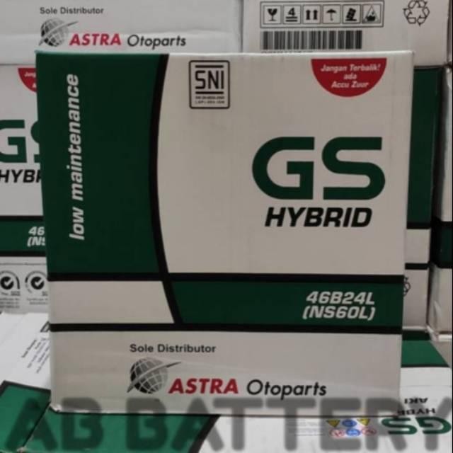 Aki Mobil Gs Astra Ns60L Hybrid (46B24L)