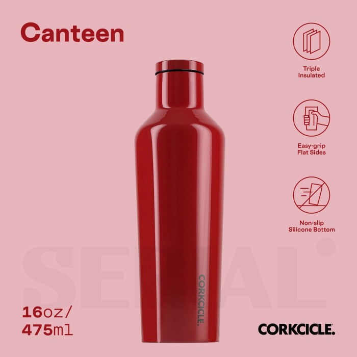Diskon Corkcicle Canteen 16Oz - Cherry Bomb
