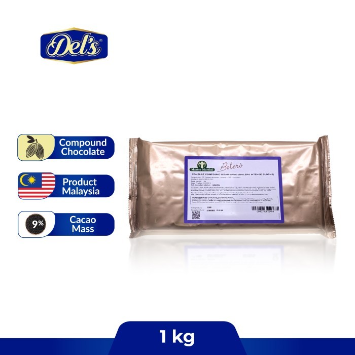 

Dels Bolero Intense Coklat Compound Block/Batang - Coklat Masak - 1 Kg