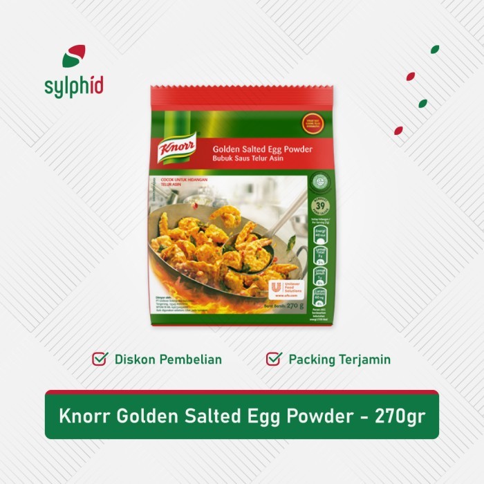 

Knorr Golden Salted Egg Powder 270 gr / Bubuk Saus Telur Asin