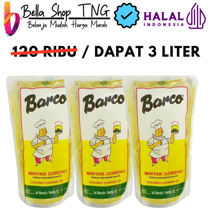 

Beli 2 Gratis 1 Barco Minyak Goreng Botol 1 Liter Minyak Goreng Botol