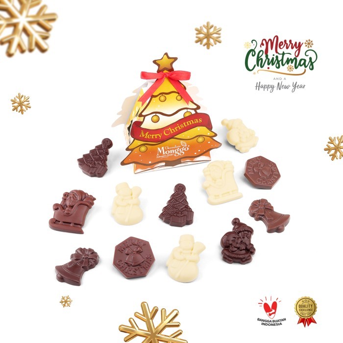 

Christmas Tree 70gr l Chocolate Monggo l Cokelat Kado Natal