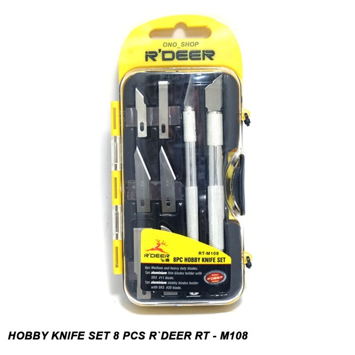 

Hobby Knife Set 8 Pcs R`DEER - RT-M108