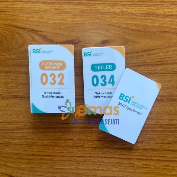 

Kartu Nomer Antrian Kartu Antrian PVC Kartu Antri Pengunjung