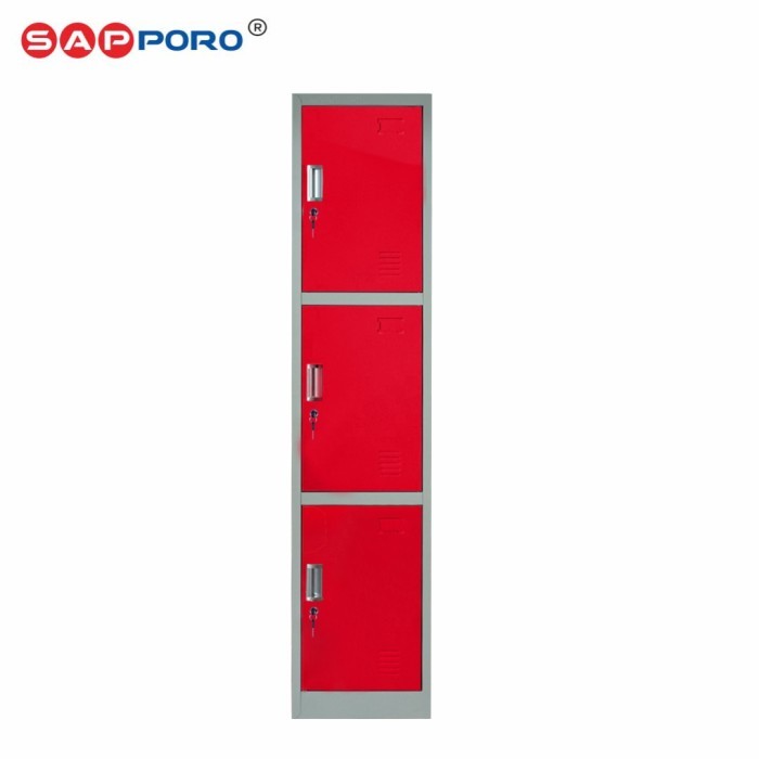 

SAPPORO KOLN 3 - Loker Besi 3 Pintu Steel Locker 3 Doors