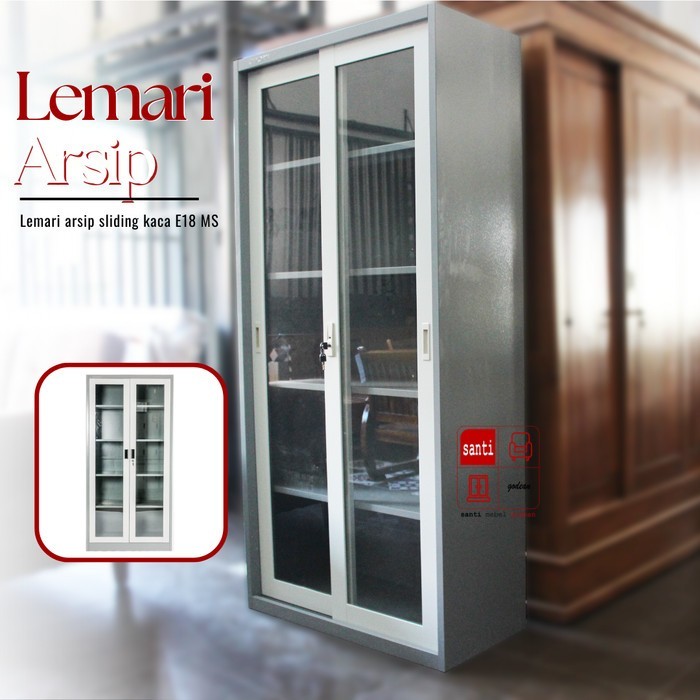 

Lemari arsip besi Sliding Full Kaca