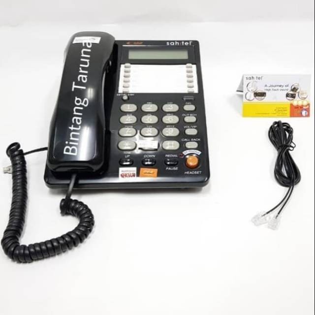 Telepon Kabel Sahitel S75 Telepon Sahitel S-75 (Hitam)