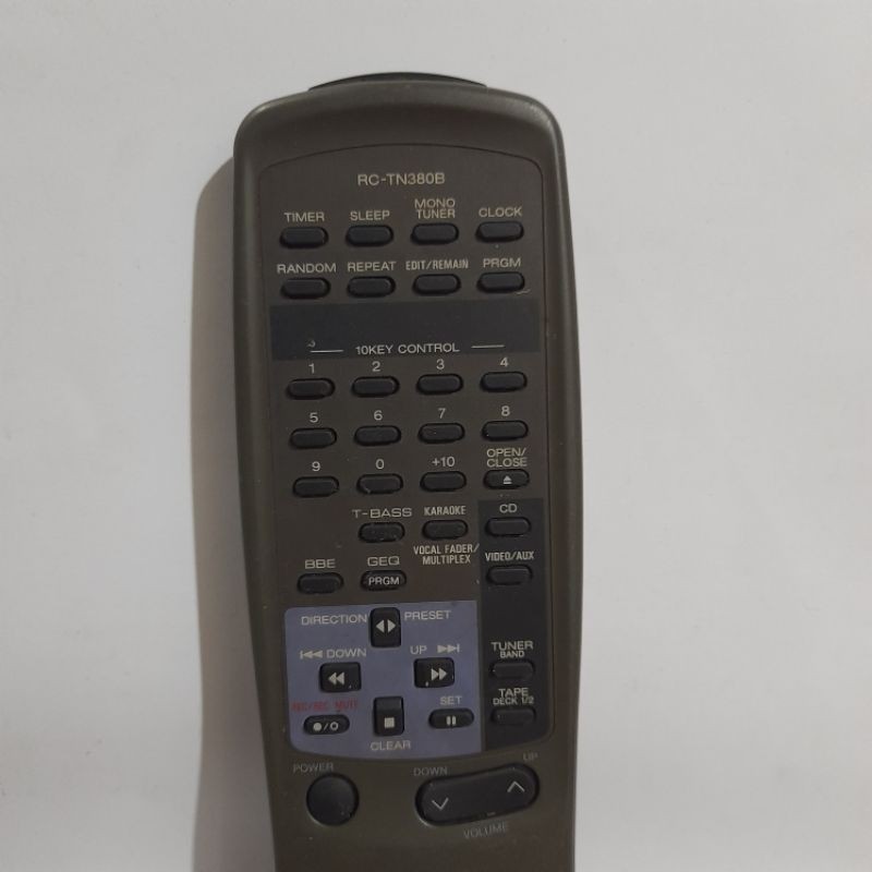 REMOTE REMOT DVD COMPO AIWA RC-TN380B ORIGINAL ASLI