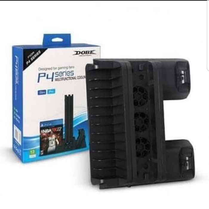 TERBARU Ps4 slim / Ps4 pro charger stand-cooling fan-vertical stand
