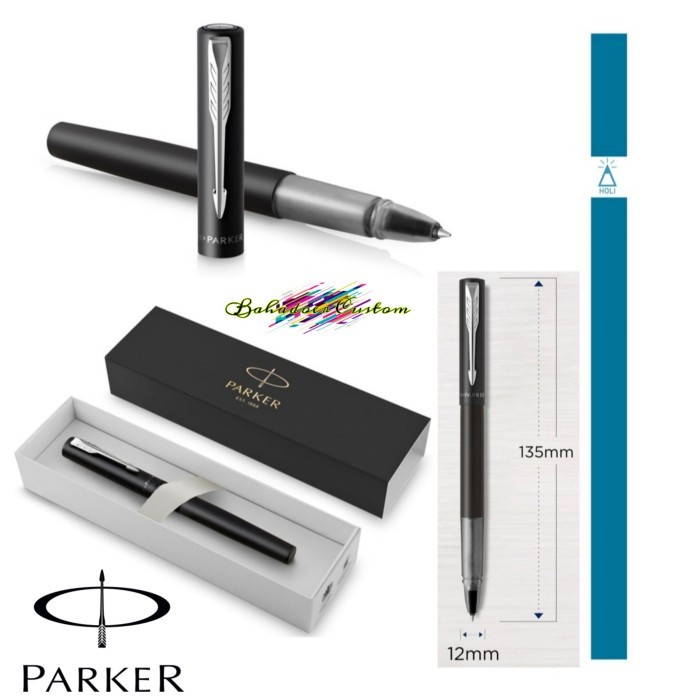 

PULPEN TANDA TANGAN DAN NULIS PULPEN PARKER ORIGINAL NEW VECTOR XL SATIN METALLIC BLACK CHROME TRIM