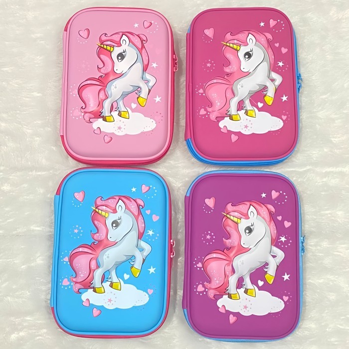 

PROMO! Kotak Pensil Unicorn Tempat pensil 3D Hardtop Hadiah anak Perempuan