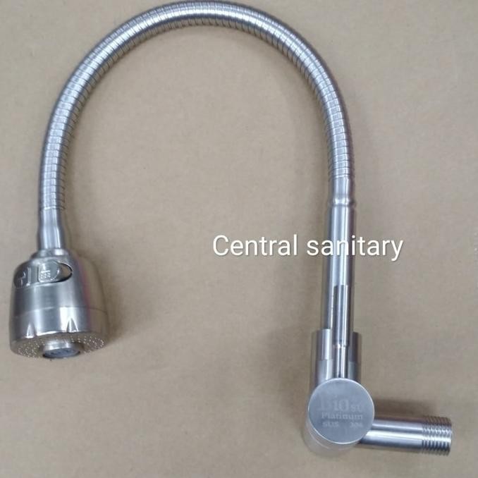 kran kitchen sink tembok stainless fleksible/kran dinding model toto SAML
