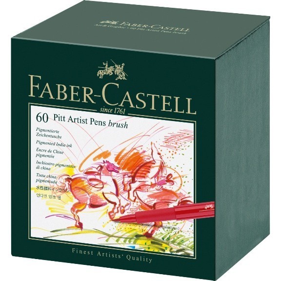 

Faber-Castell PITT Artist Pens Brush box 60 colors