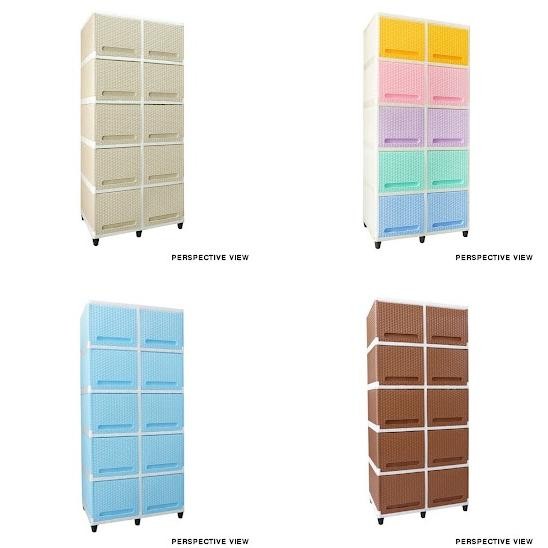 Lemari Plastik Club Flip Susun 5 Double Lemari Pintu Sliding Lemari Plastik Pintu 10