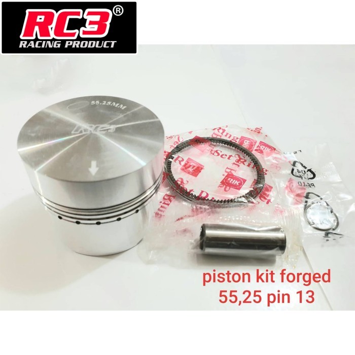 Piston Seher Kit Forged Rc3 55,25 57 57,3 Mm Pin 13 14 + Ring Rik Klip