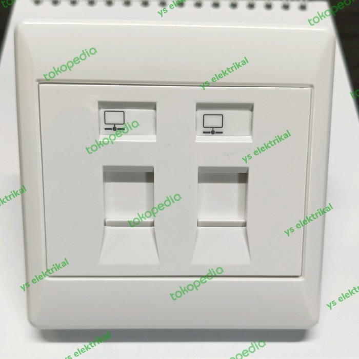 Outlet Data Double Cat6 RJ45 Boss