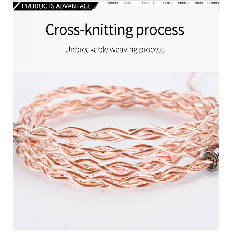 Xinhs Single Crystal Copper Earphone Iem Upgrade Cable Kabel Iem