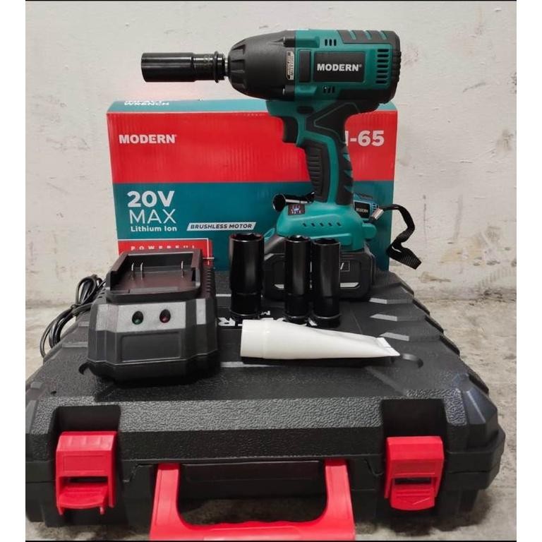 Bor Cordless Impact Wrench 20V M-65 Modern / Mesin Bor M65 Modern