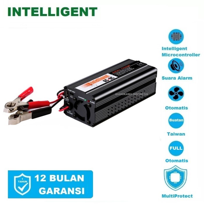 Intelligent Auto Battery Charger Accu Charger Cas Aki Otomatis Taiwan
