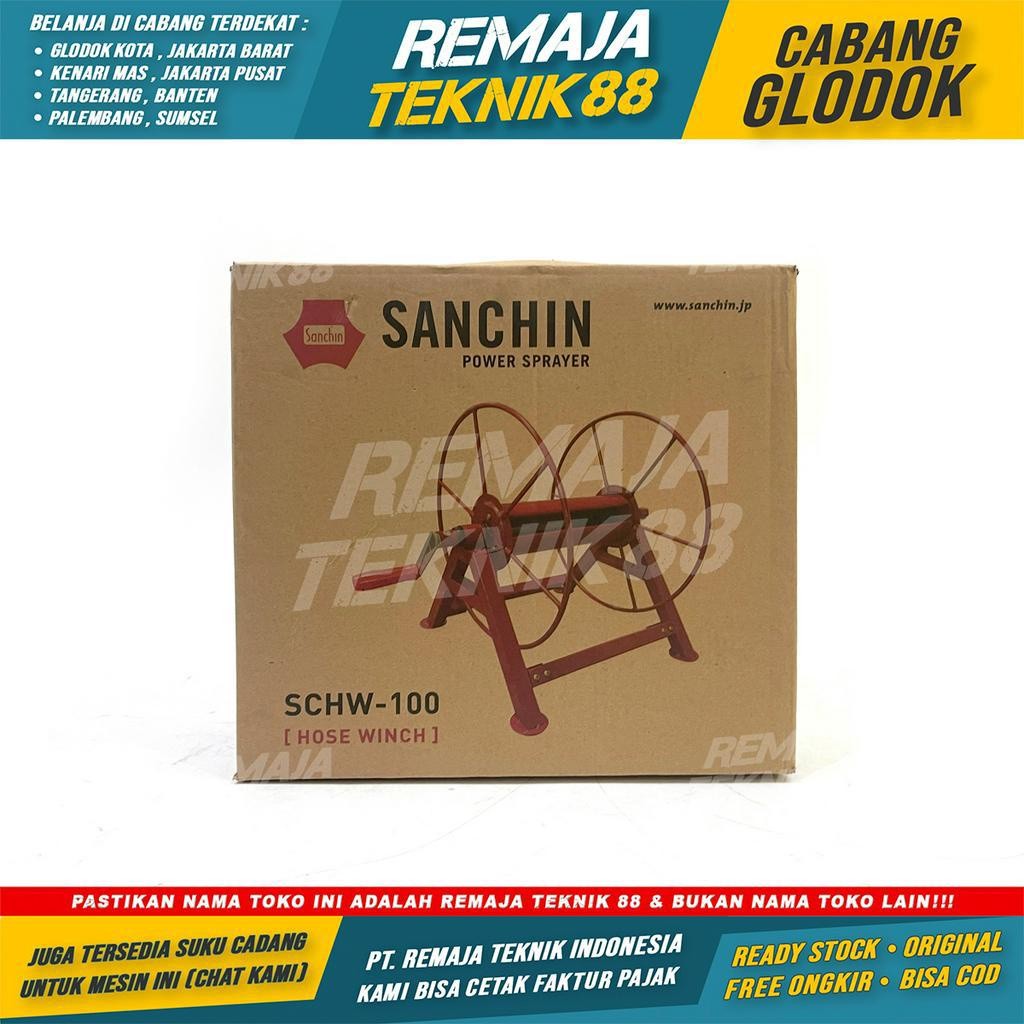 SANCHIN HR 100 METER ALAT GULUNGAN SELANG AIR TAMAN SELANG STEAM