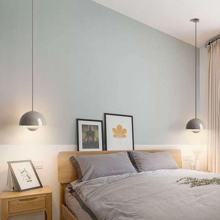 Murah Lampu Gantung Hias LED 3 Warna Flowerpot Pendant Light Dimmable 18W Non COD