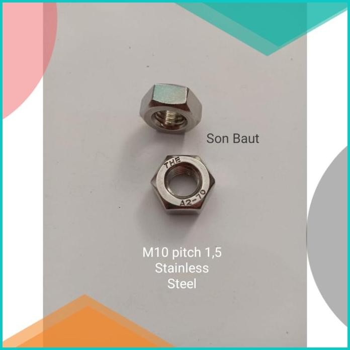 Mur 17 M10 Anti karat Drat kasar Stainless steel 07D35Z4 menerima gros