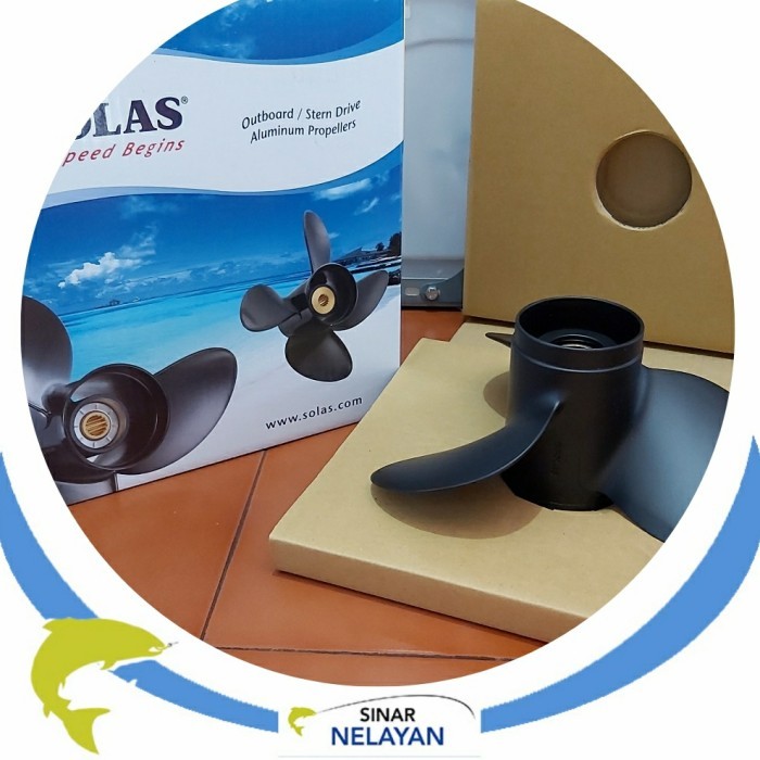 Propeller/Baling-Baling Mesin Tempel Yamaha 40 Pk Solas Hitam 13 In Murah