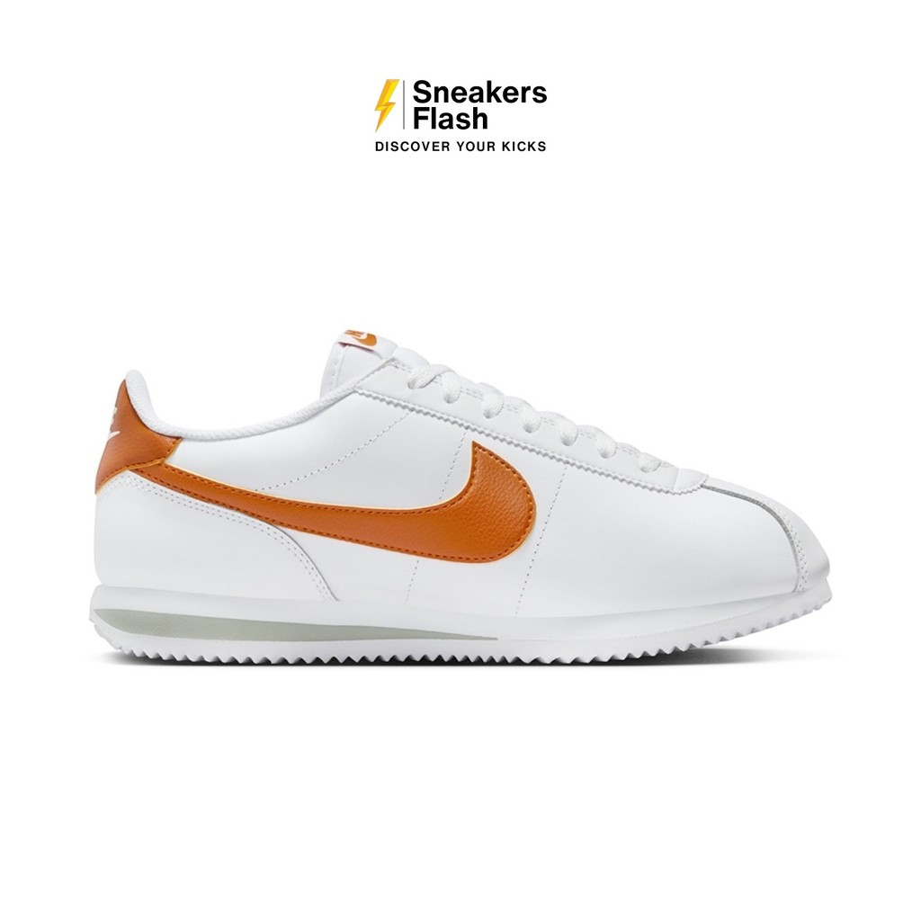 NIKE Cortez White Campfire Orange Sepatu Sneakers Pria - DM4044102 - Size 45