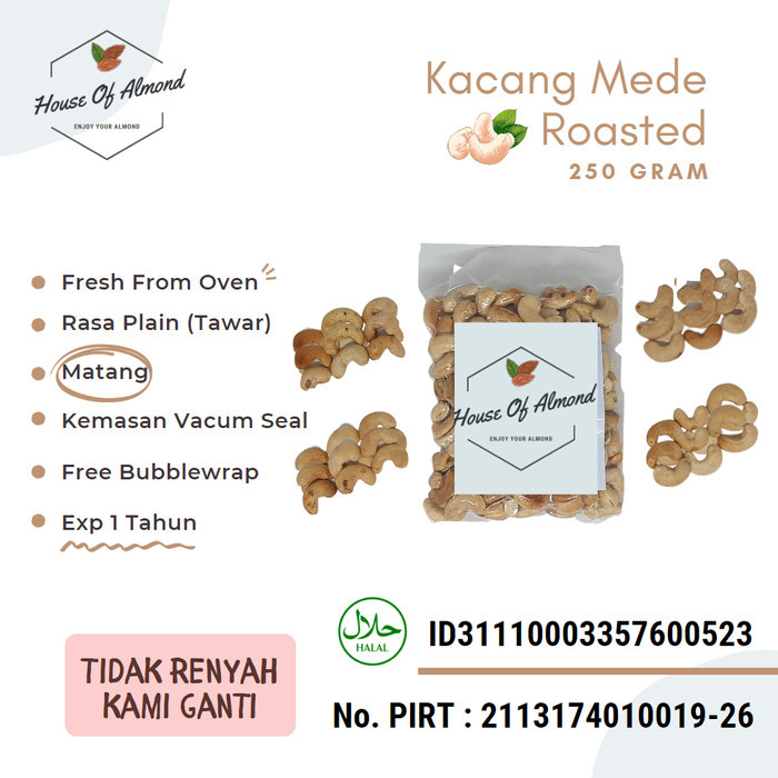 

Kacang Mede / Mete Panggang Jumbo 250gr STOK TERBATAS