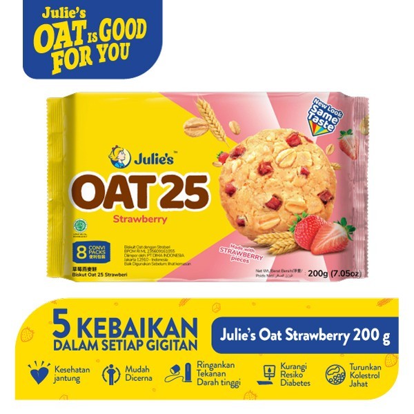 

Julie's Oat 25 Strawberry 200g TERBATAS