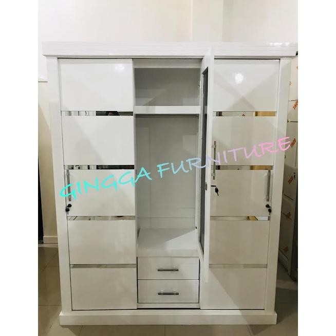 LEMARI PAKAIAN SLIDING LEMARI PINTU 3 LEMARI PAKAIAN 3 PINTU SLIDING MININALIS
