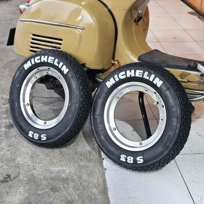 yang dicari] Paket Velg Tubeless Vrossi Ban Michelin S83 Ring 10 3.50 Vespa Super Sprint Px Strada E