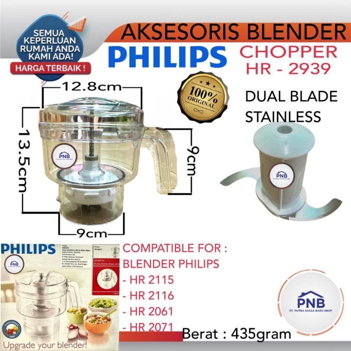 PHILIPS Aksesories Chopper Untuk Blender HR2115 & HR2116