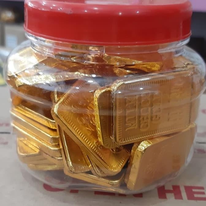 

@#@#@#] Coklat emas batangan, coklat emas toples 250gr