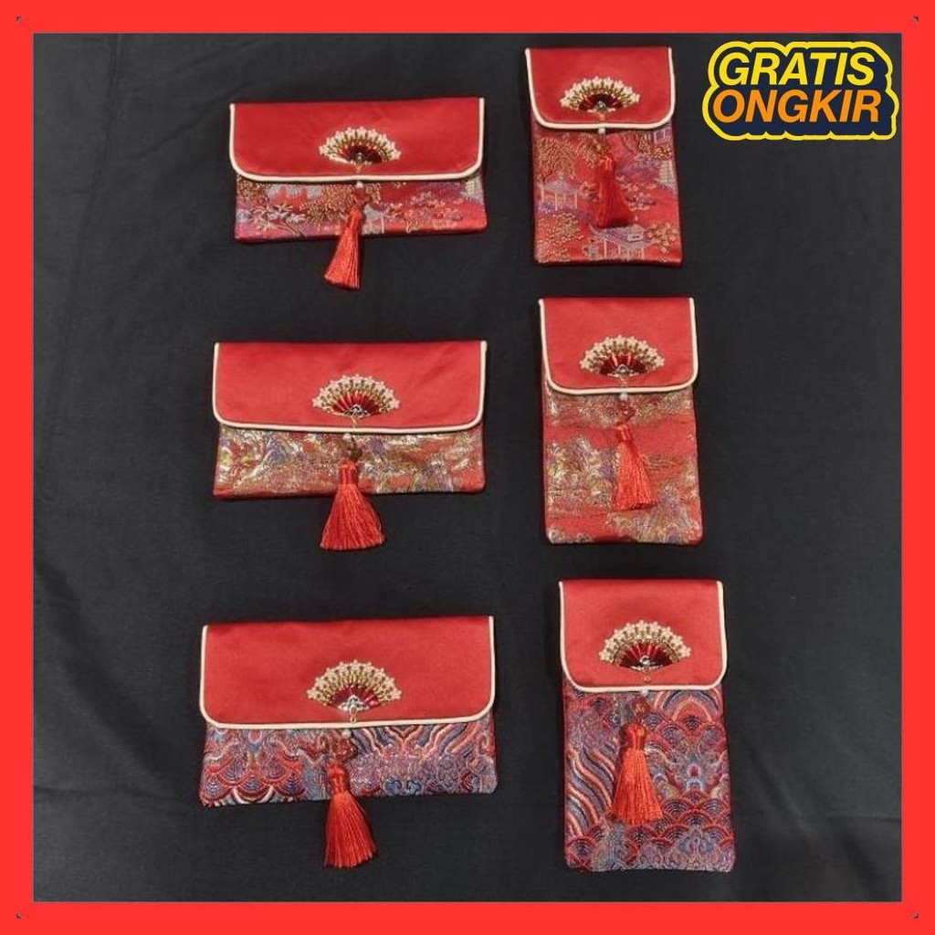

Angpao Dompet Kain Sangjit Shuangxi Imlek Hoki High Quality Bayar Di Tempat