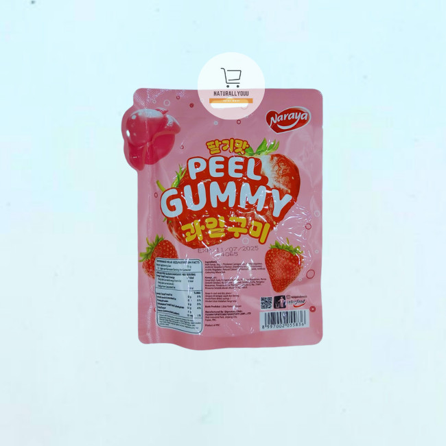 

Naraya Peel Gummy 80G Mango Strawberry Grape Permen Jelly