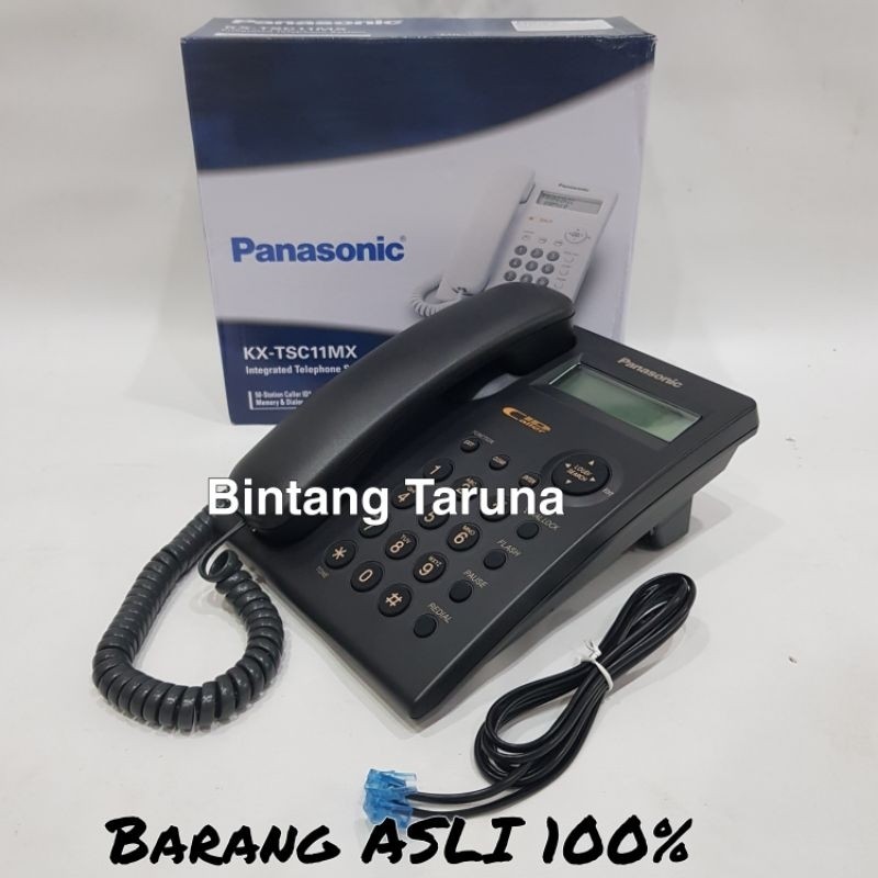 Telepon Kabel Panasonic KX-TSC11MX Telepon Panasonic TSC11 (Hitam)